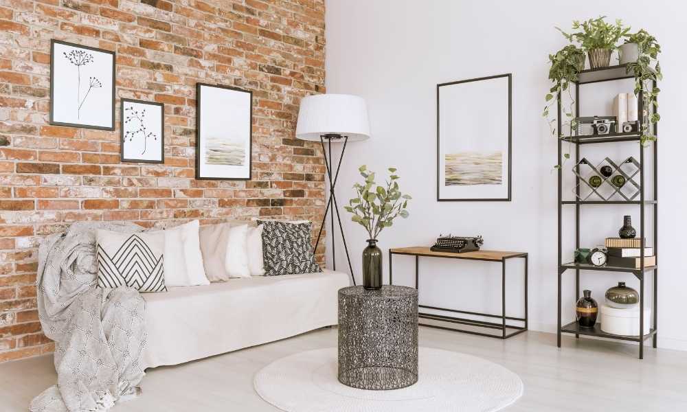 Brick Wall Accent Wall Ideas For Small Living Room