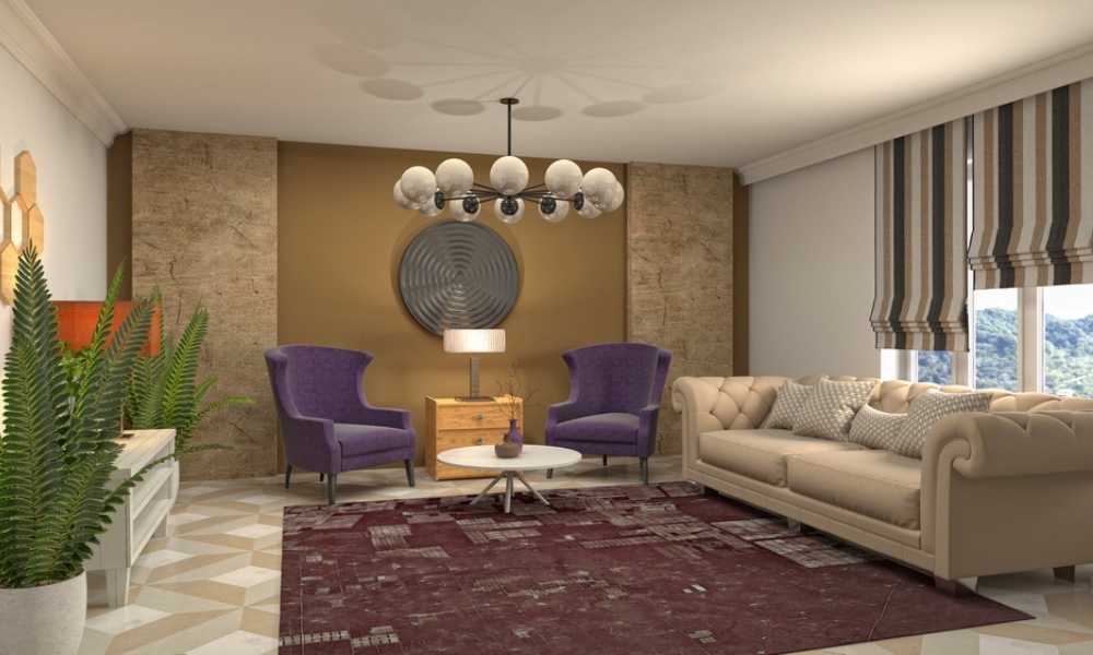 Round Hanging Lights High Ceiling Living Room 